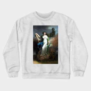 Calliope (Kalliópē), Greek Muse of Epic Poetry 1798 Charles Meynier Crewneck Sweatshirt